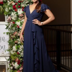 Maxi Dress with Raffle Detail